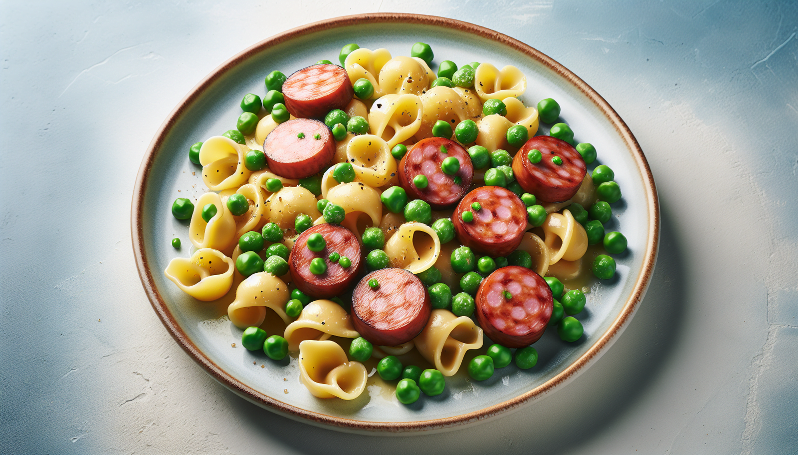 Orecchiette With Lamb Sausage And Peas