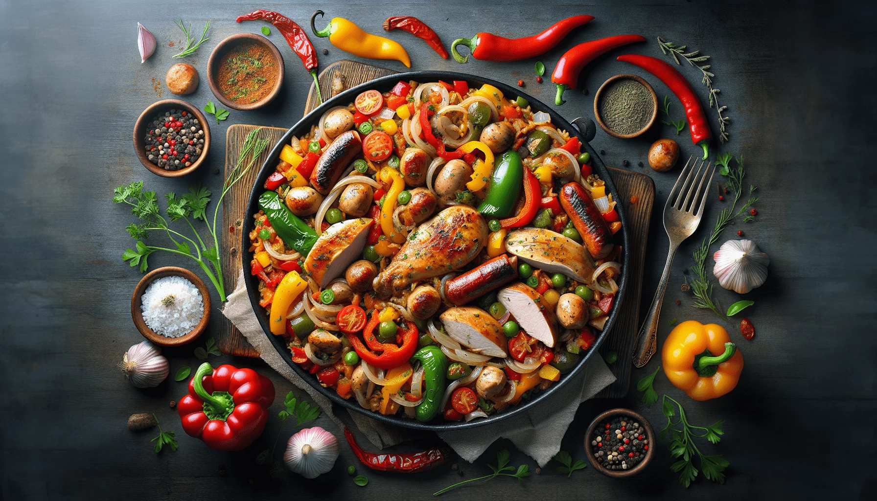 Sausage And Chicken Jambalaya